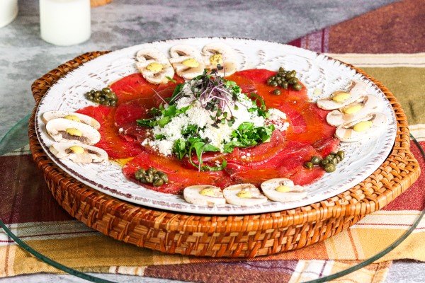 carpaccio lomito bookcafe